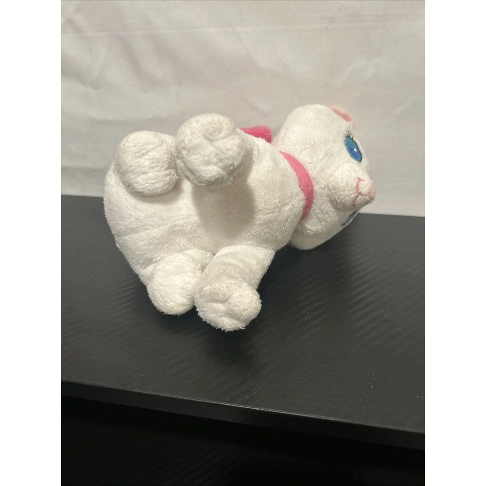 Disney Aristocats Marie White Cat Plush 7 Inch Stuffed Animal Just Play‎